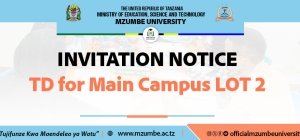 INVITATION NOTICE - TD FOR MAIN CAMPUS LOT 2